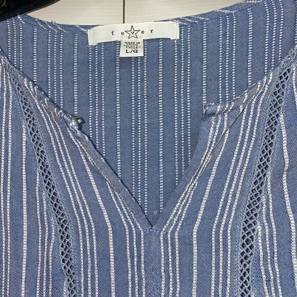 Fever’s 3/4 sleeve blouse (striped) - Picture 7 of 9